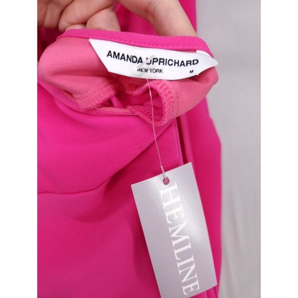 Revolve Amanda Uprichard Jasalina Maxi Dress Size Medium Hot Pink Sexy Party - Picture 6 of 16
